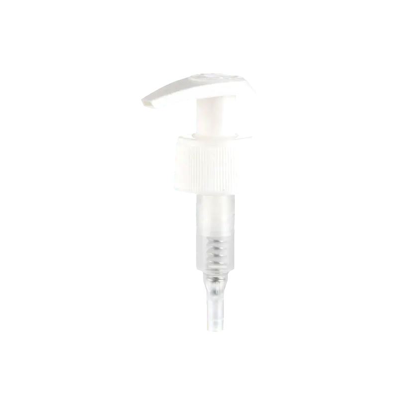 28/410 Left-Right White Plastic Lotion Pump