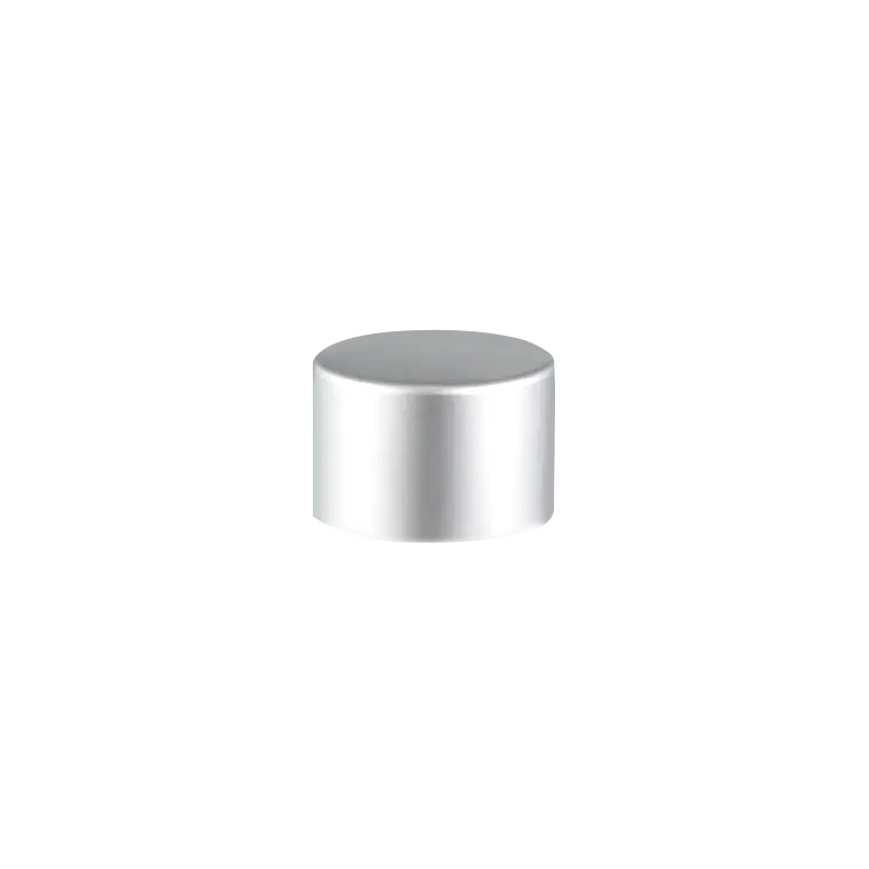 28mm Shiny Metal Coating Pressure Cap For Cosmetic