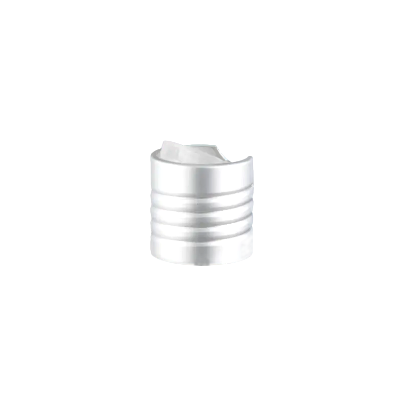 28mm Aluminum Shinny Plastic Disc Top Cap For Bottle